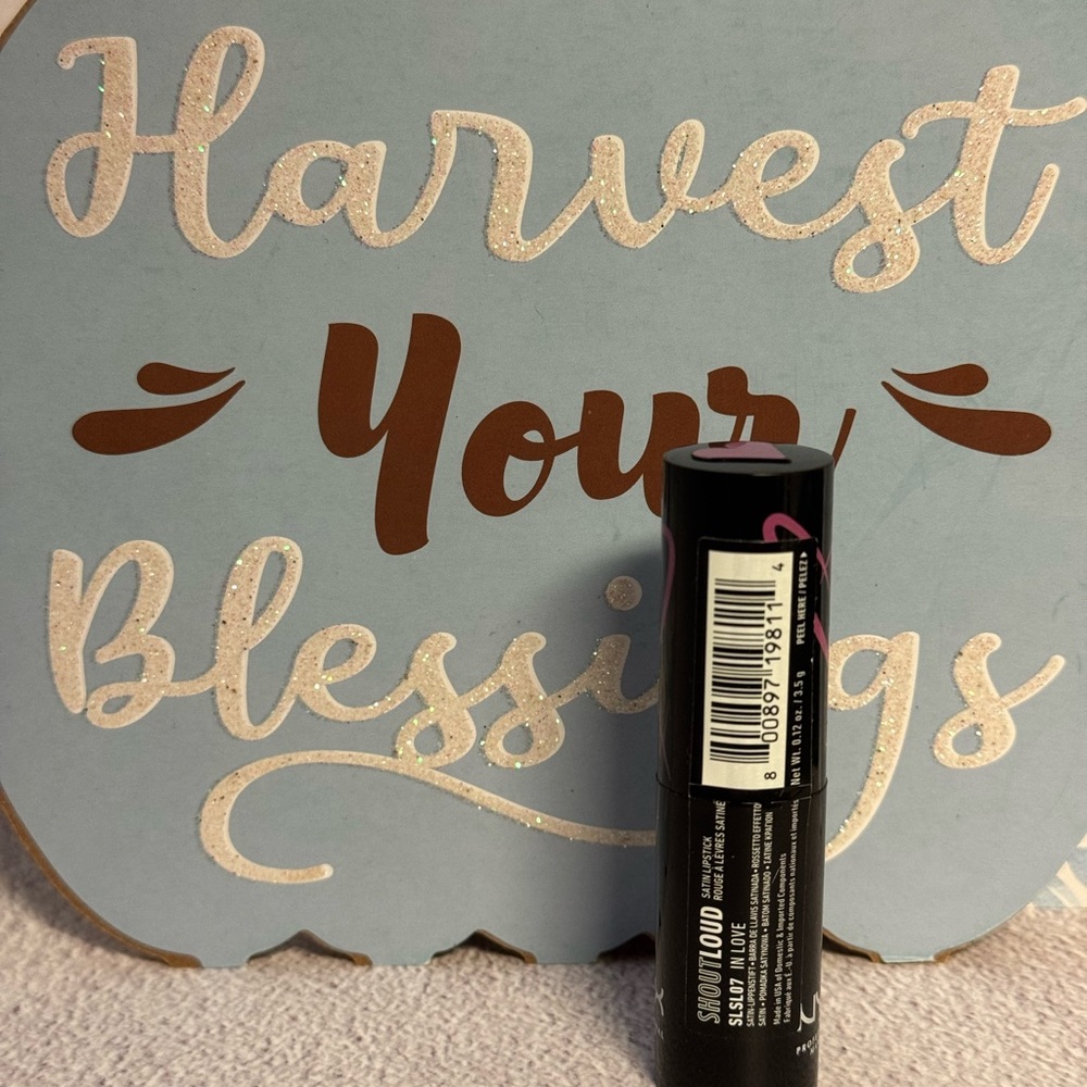 NYX Shout Loud Satin Lipstick - Rosy Nude - “In Love” - Picture 4 of 5